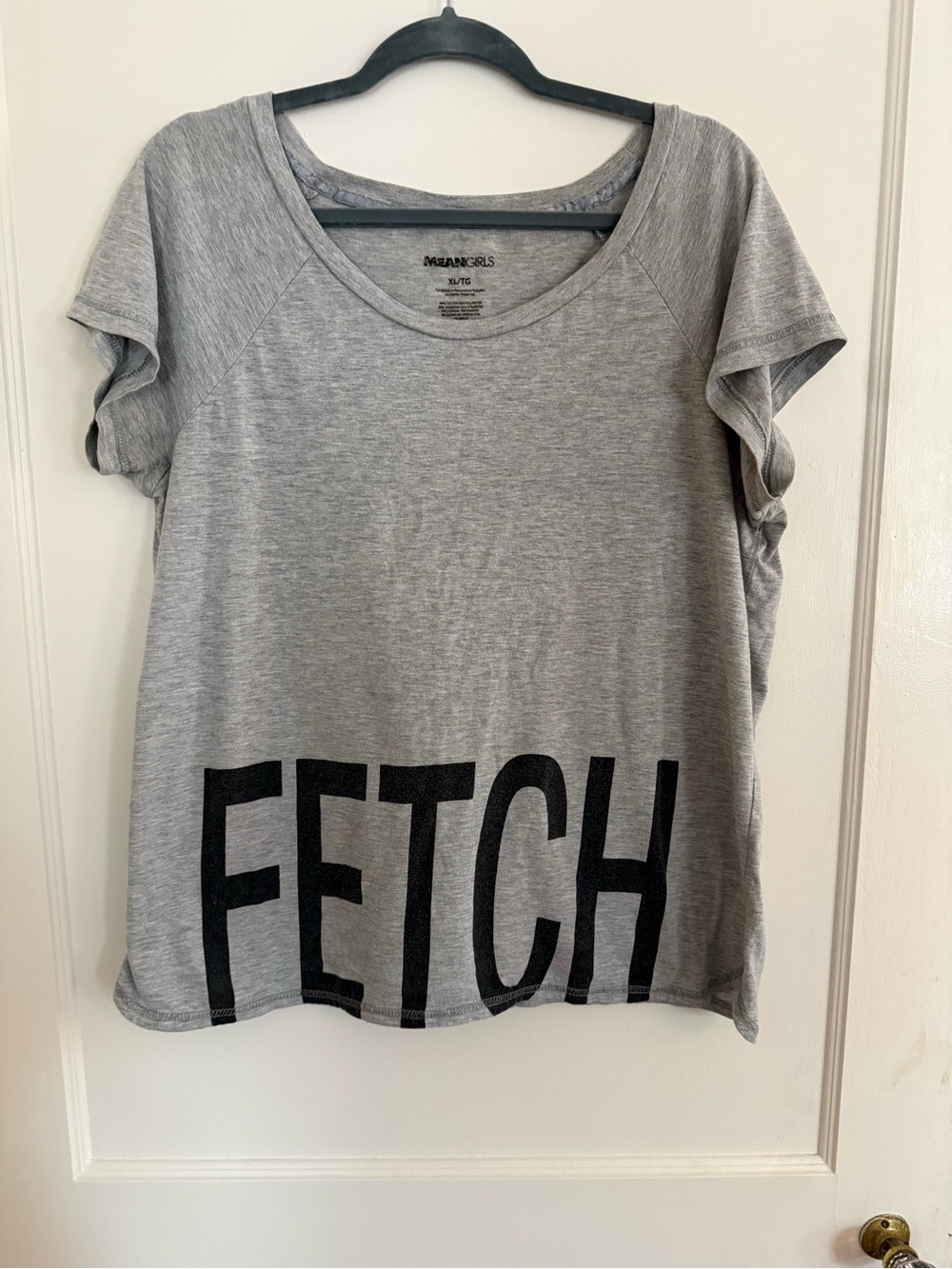 Gray 'FETCH' mean girls Graphic Tee